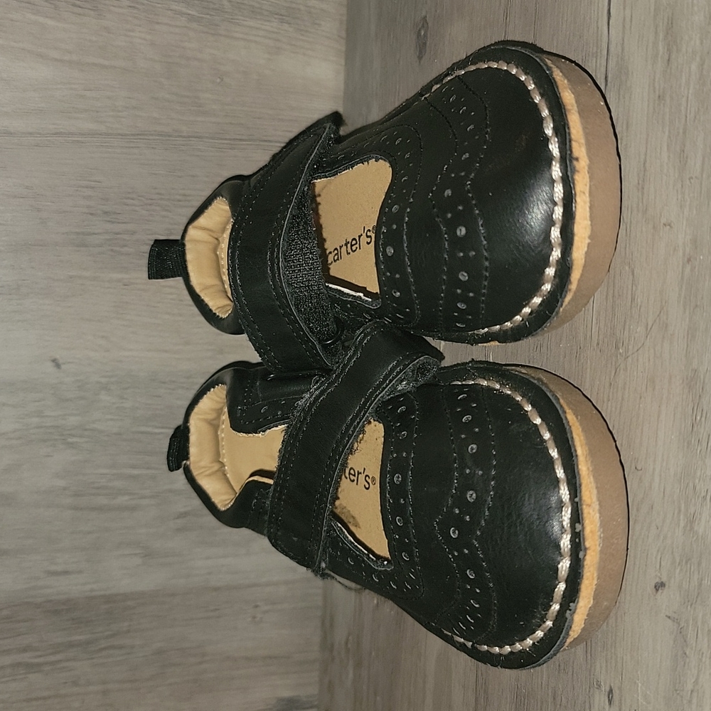 Carter's black dress shoes Toddler size 6